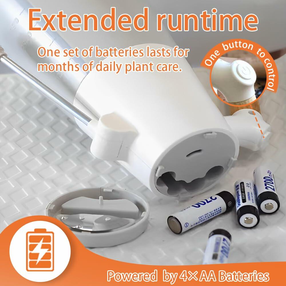 Electric Plant Mister Adjustable Nozzle 2 Spray Modes Battery Indoor Outdoor