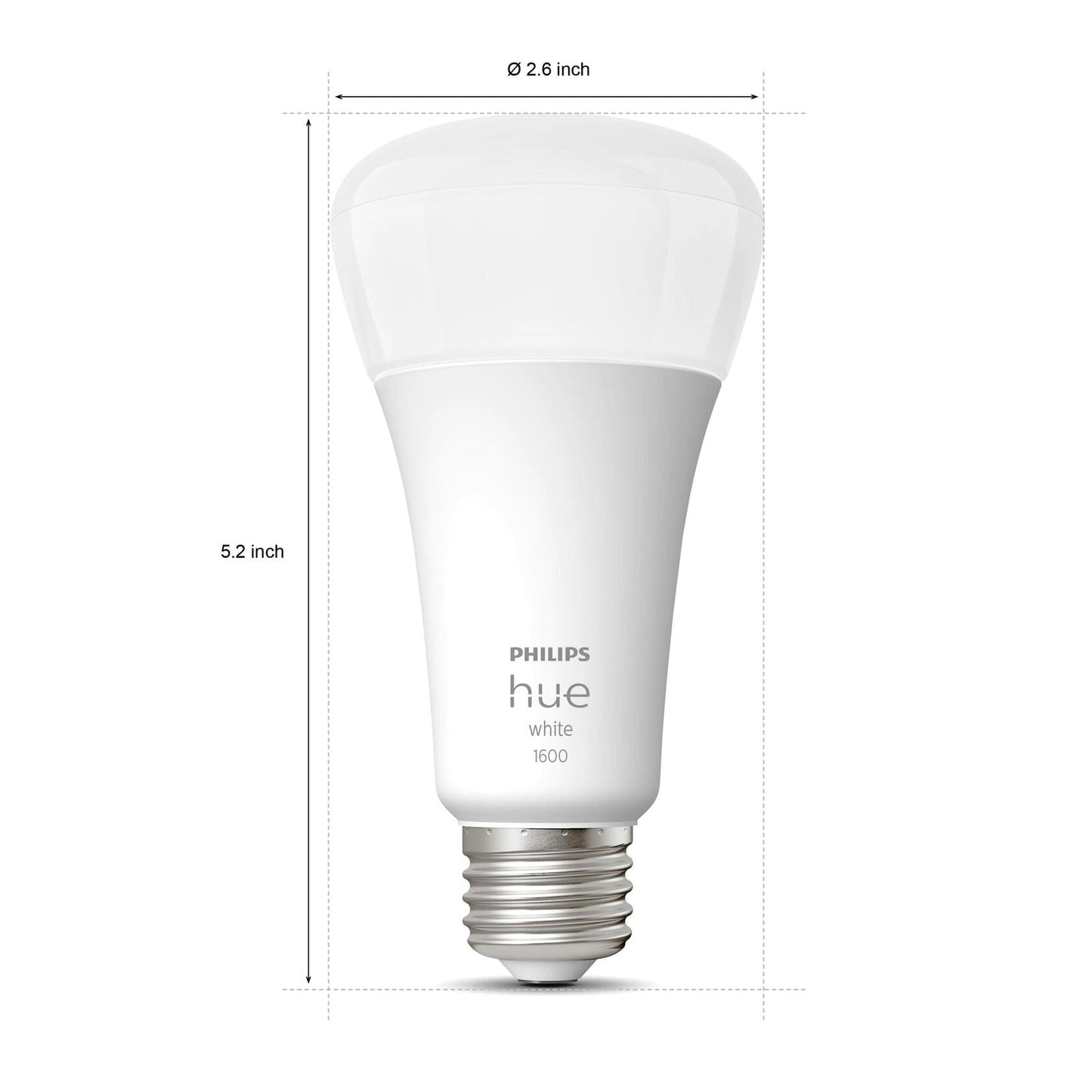 Philips Hue 100W A21 LED Bulb Soft White 160LM E26 Smart 1-Pack Alexa/Google