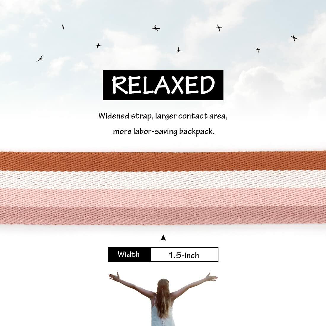 Youteer Adjustable Handbag Strap Wide Replacement Shoulder Crossbody Pink