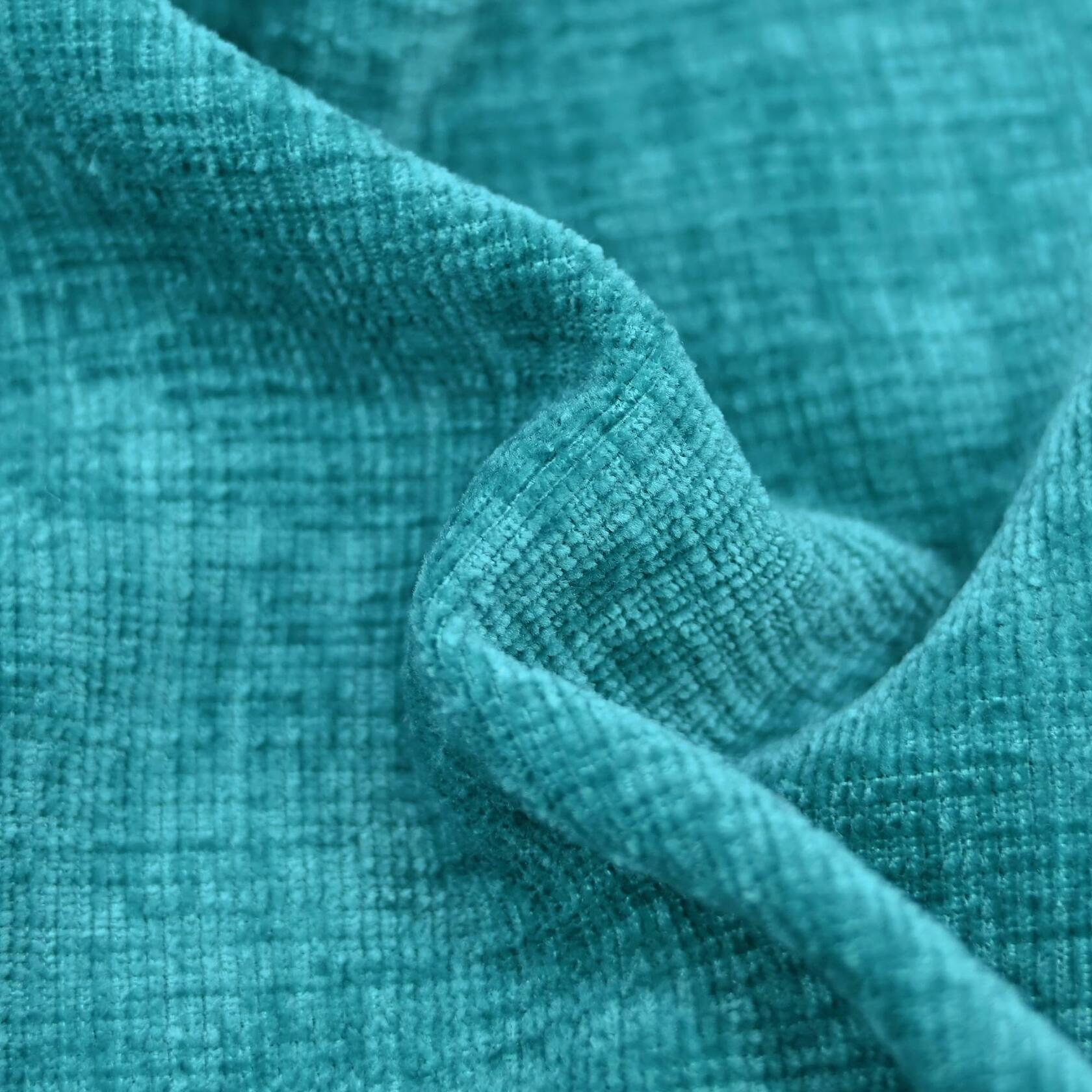 CaliTime Chenille Throw Pillow Covers 24x24 Set of 2 Lake Blue