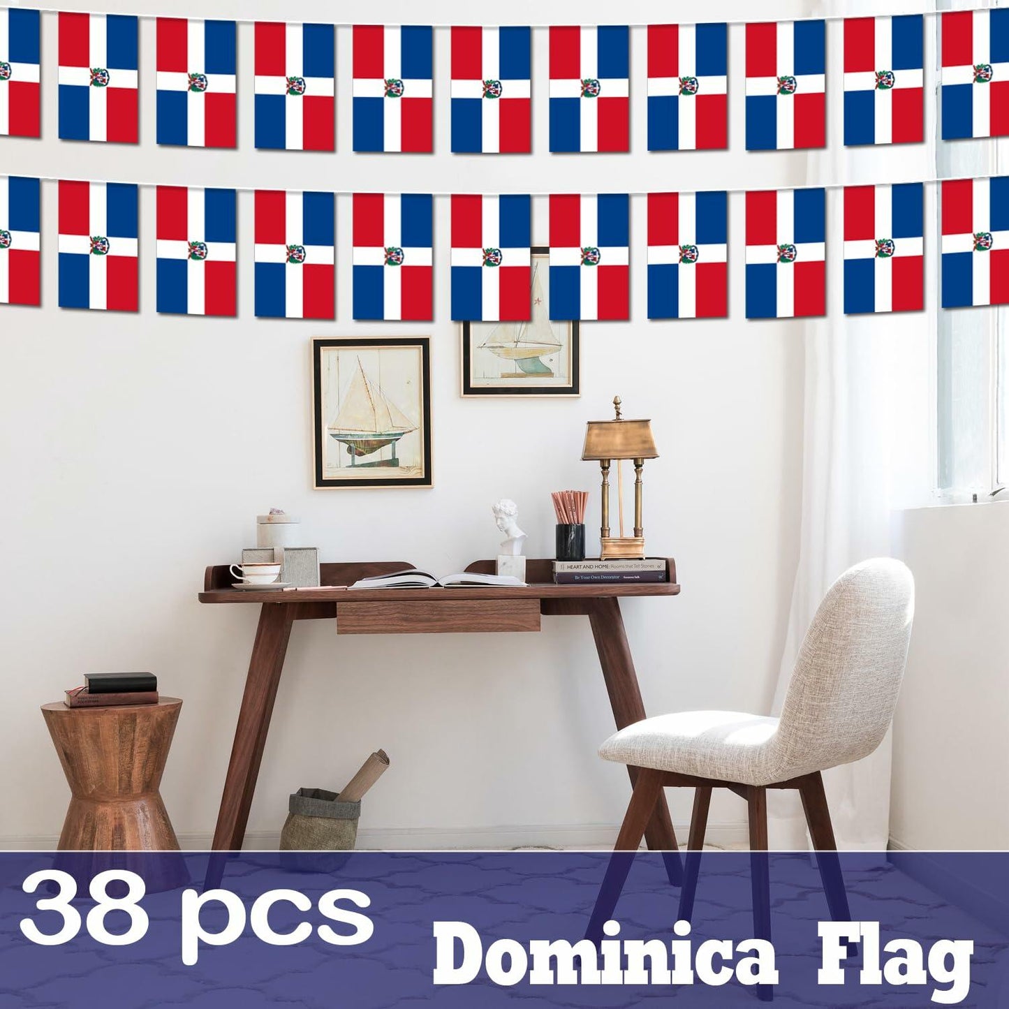 Netherlands String Flag Banner 38 Mini Dutch Flags 42ft Party Decor