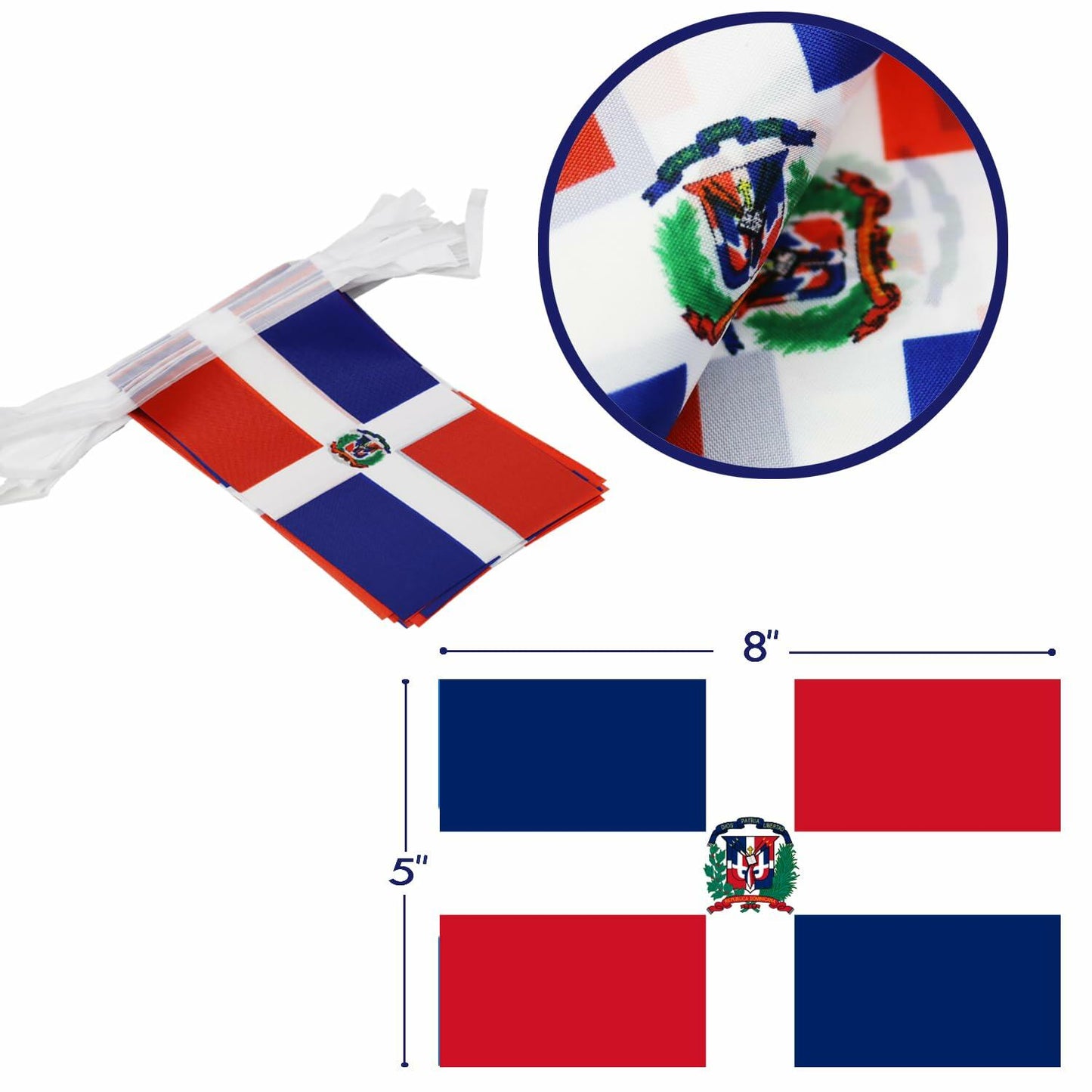 Netherlands String Flag Banner 38 Mini Dutch Flags 42ft Party Decor