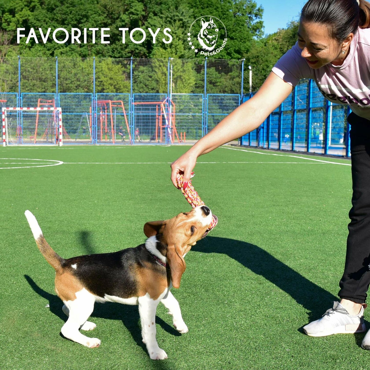 Pets&Goods Rope Dog Toys 13-Pack Durable Cotton Chew Tug Toys