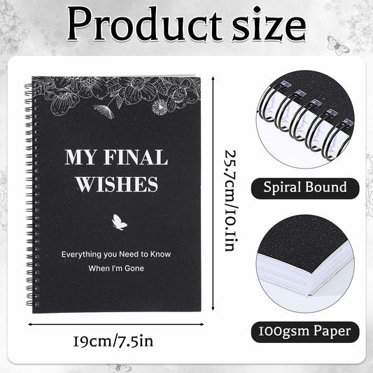 My Final Wishes End of Life Planner Death Organizer Notebook