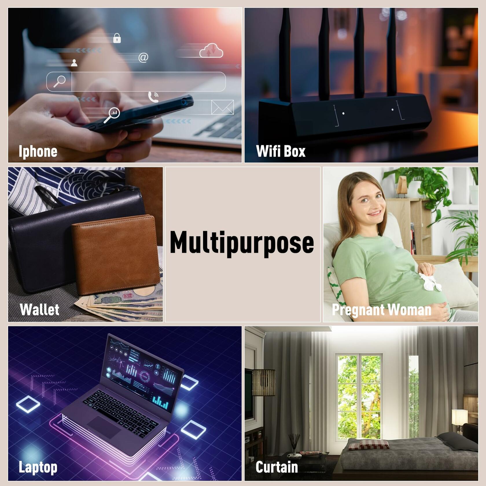 Faraday Fabric Military Grade Conductive Cloth for WiFi GPS Home Security 43x108