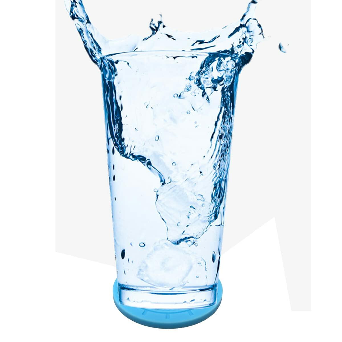 4-Pack Cup Holder Coasters 2.75” Non-Slip PVC Car Accessory Gray