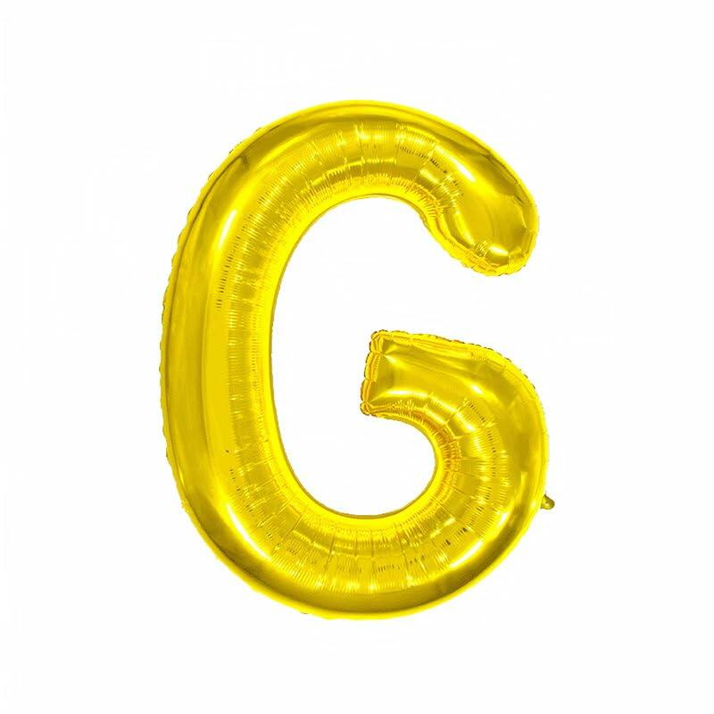 WRWMSLGO Letter Balloons 40in Large Alphabet E Gold Foil Mylar Balloon