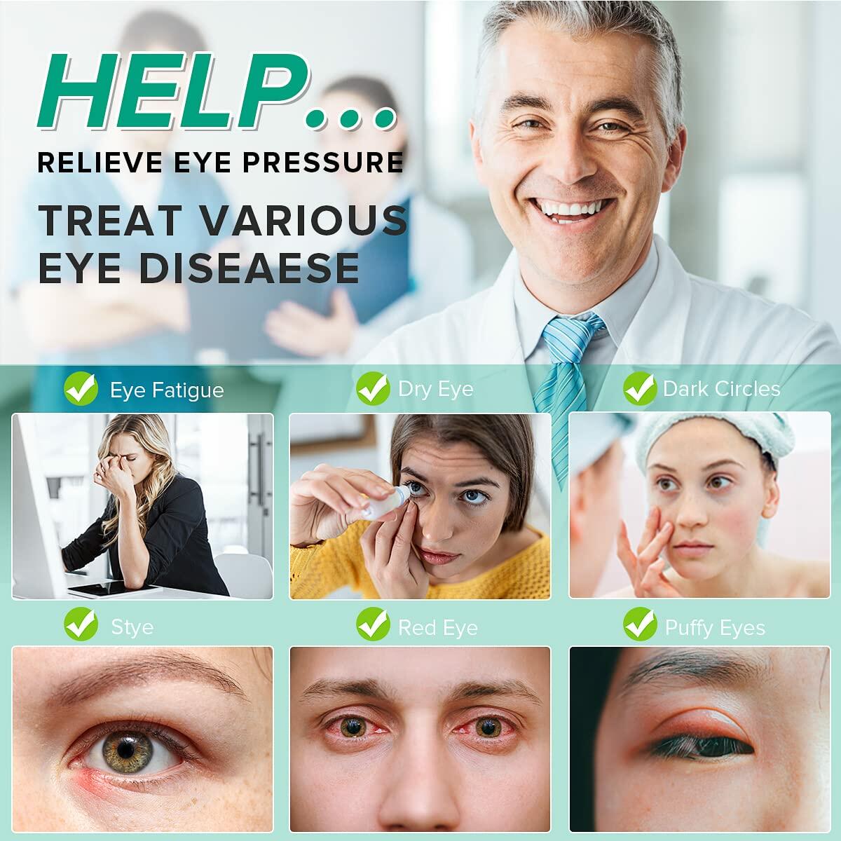 Betidom Heated Eye Mask USB Electric Steam Warm Compress Black 1 Count