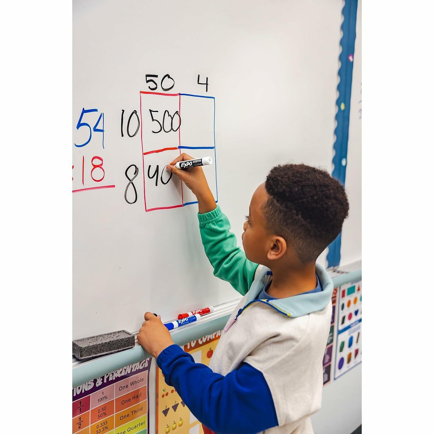 EXPO Low Odor Dry Erase Markers Chisel Tip Basic Assorted 4 pk