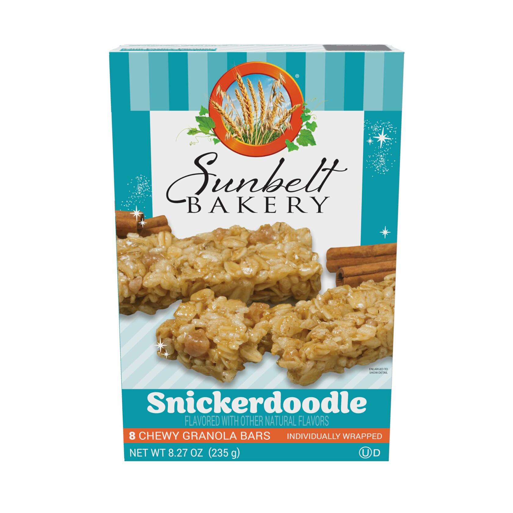 Sunbelt Bakery Snickerdoodle Chewy Granola Bars 8-1oz Bars Pack