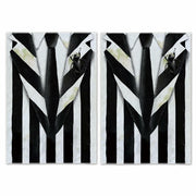 Jiudungs Halloween Kitchen Towels Set of 2 Black White Stripe 18x26 Inch