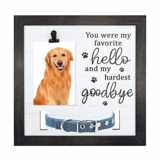 MEIPAIXUAN Pet Memorial Frame – Dog & Cat Picture Frame for Pet Loss