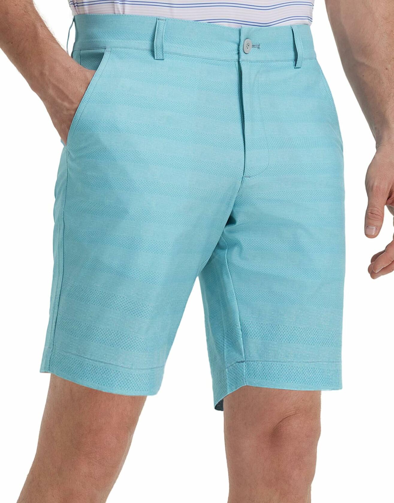 M MAELREG Men's Golf Performance Quick Dry Lightweight Shorts Lake Blue Size 30