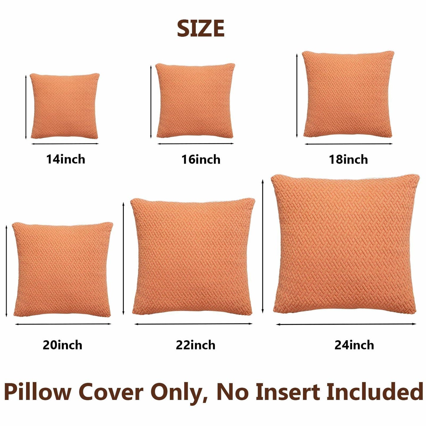 Yoovat Throw Pillow Cover 16x16 inch Sea Blue Texture Polyester