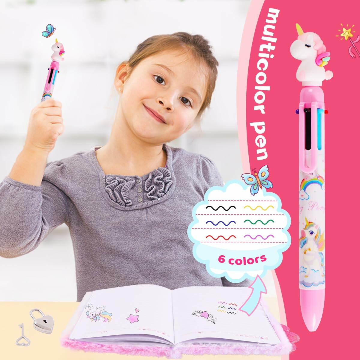 PrinBarBee French Bulldog Diary with Lock Plush 160 Pages Multicolor Pen