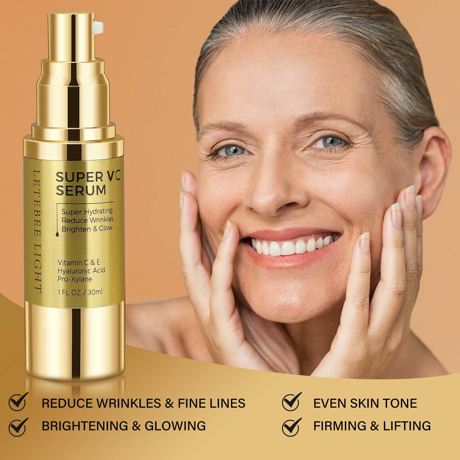 Letebee Light Super Vitamin C Serum Hyaluronic Acid Mature Skin 15g 1oz