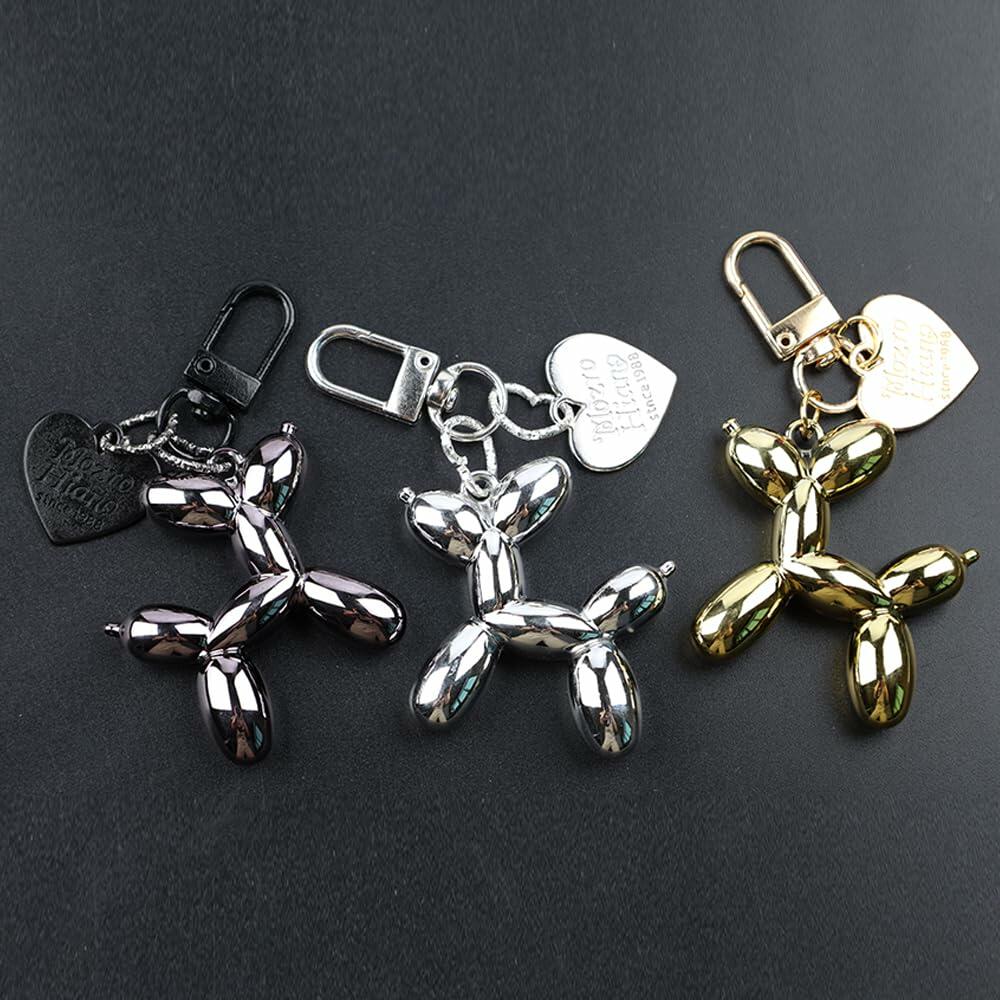 5PCS Balloon Dog Keychains Cute Key Chain Accessories for Women Multi-Color