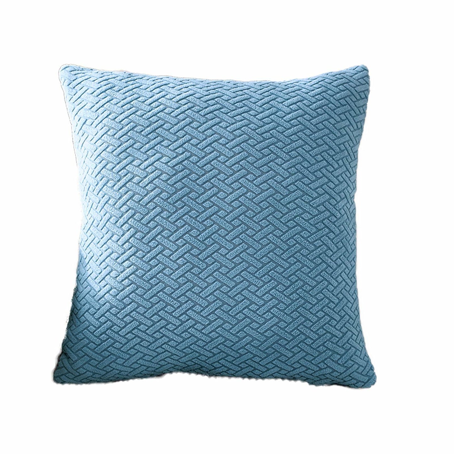 Yoovat Throw Pillow Cover 16x16 inch Sea Blue Texture Polyester