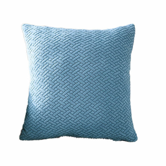 Yoovat Throw Pillow Cover 16x16 inch Sea Blue Texture Polyester