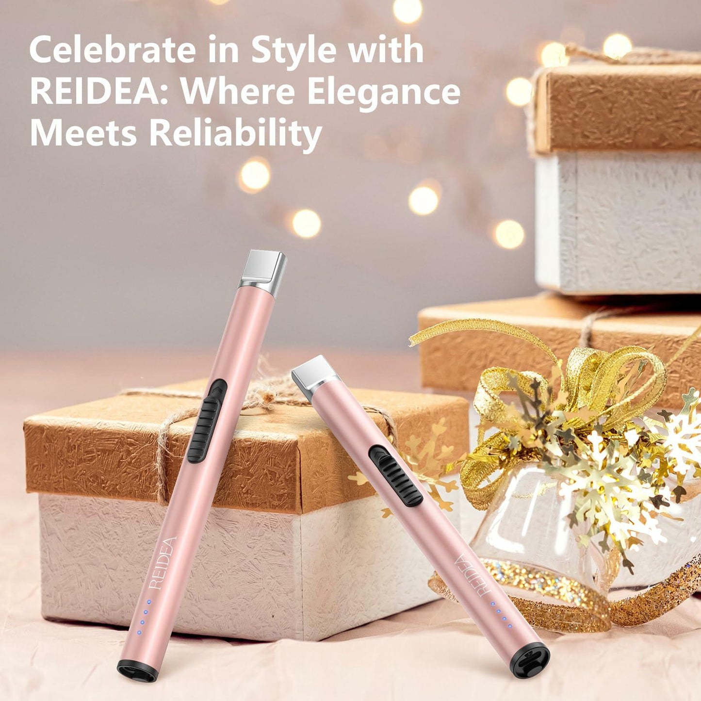 REIDEA Lighter S4 Pro Electric USB Rechargeable Safety Lock LED Lavender Purple