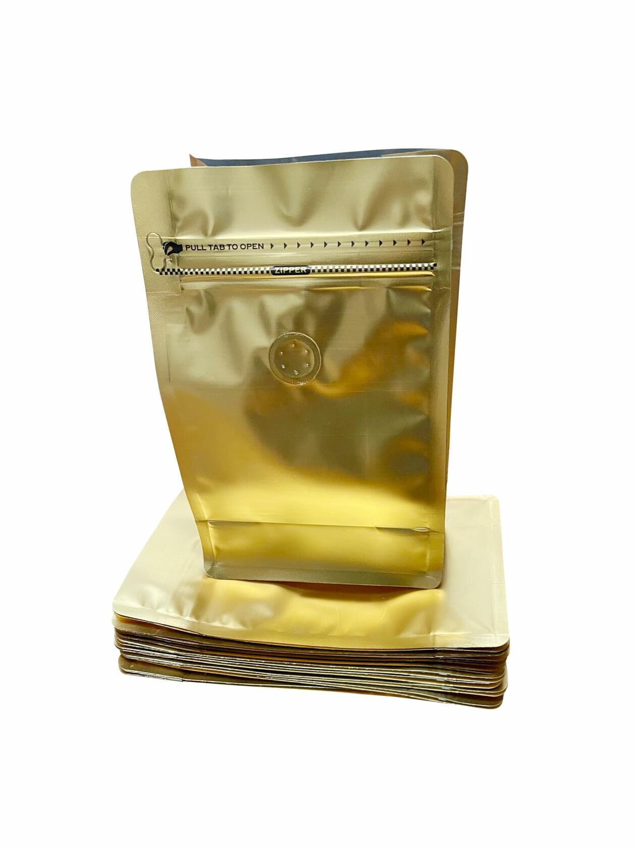 Chose Kreyol Gold Coffee Bags 8oz Resealable Degassing Valve w/ Measuring Spoon