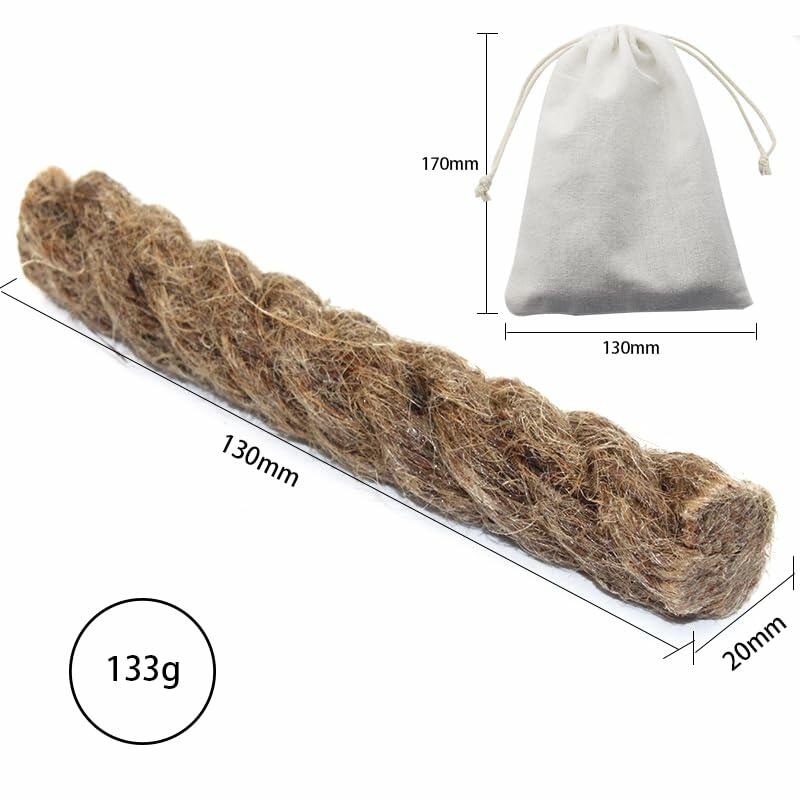 Exploration Gadget Inc. Emergency Fire Starter with Weatherproof Fat Rope Brown