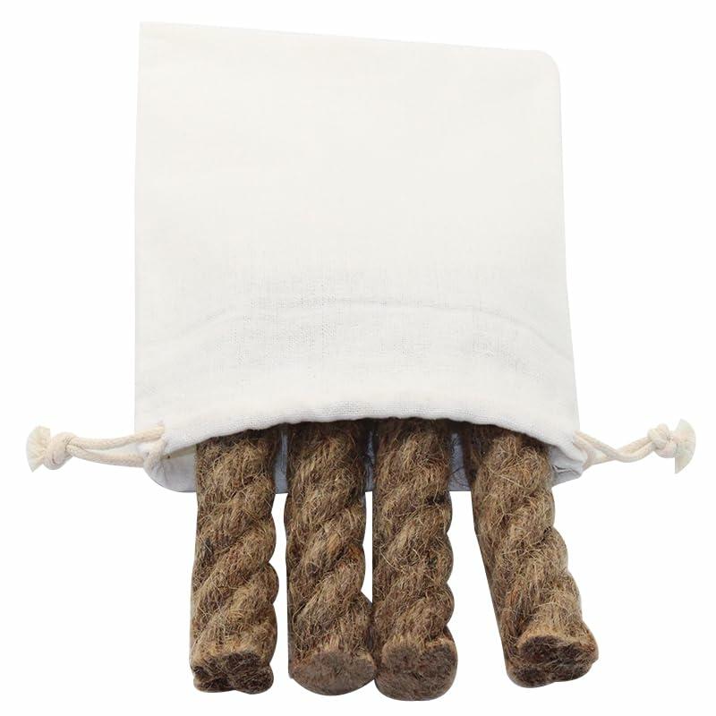 Exploration Gadget Inc. Emergency Fire Starter with Weatherproof Fat Rope Brown