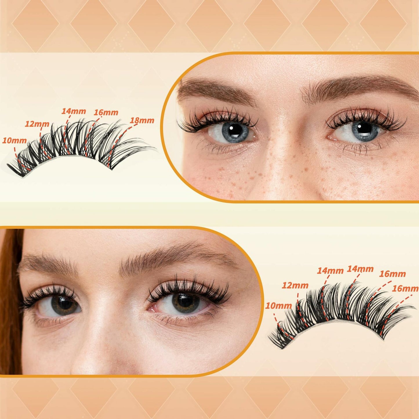 Starryzoom Lash Clusters Book Wispy Flull Volume Spiky Doe-Eye Manga Cluster