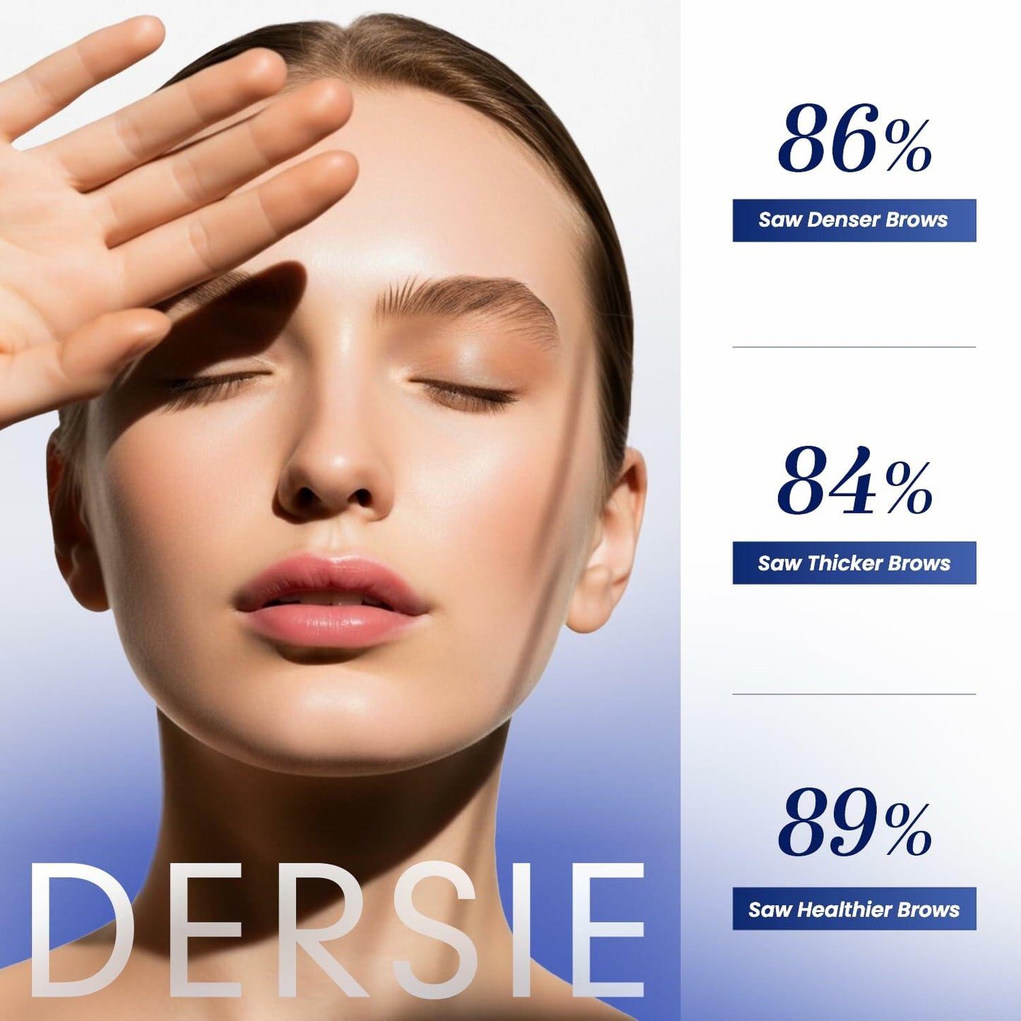 Dersie Eyebrow Growth Serum with Peptide Complex Biotin Arginine 5mL Aloe