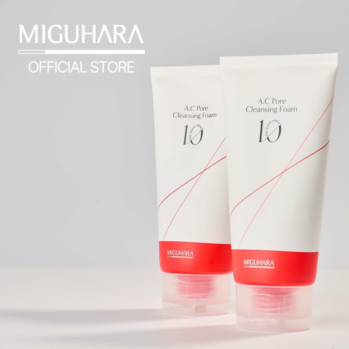 MIGUHARA A.C Pore Cleansing Foam Korean Skincare Face Wash 120ml 4.05oz