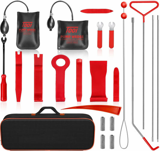 Generic Tow Hooks Set 68-Inch J-Hook 23 Pieces Red Forged Steel