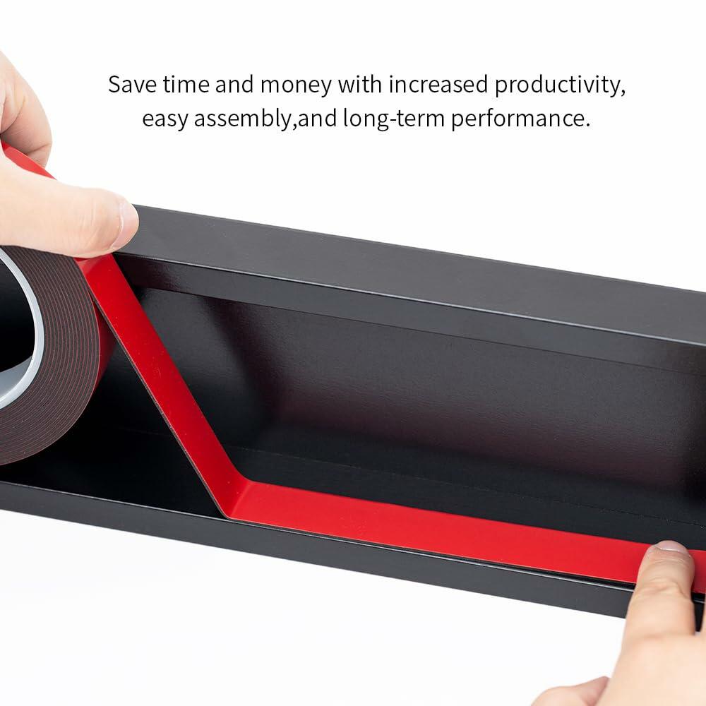 GOALDAY Double Sided Heavy Duty Mounting Tape Black 1.1mm×0.78in×16.5ft