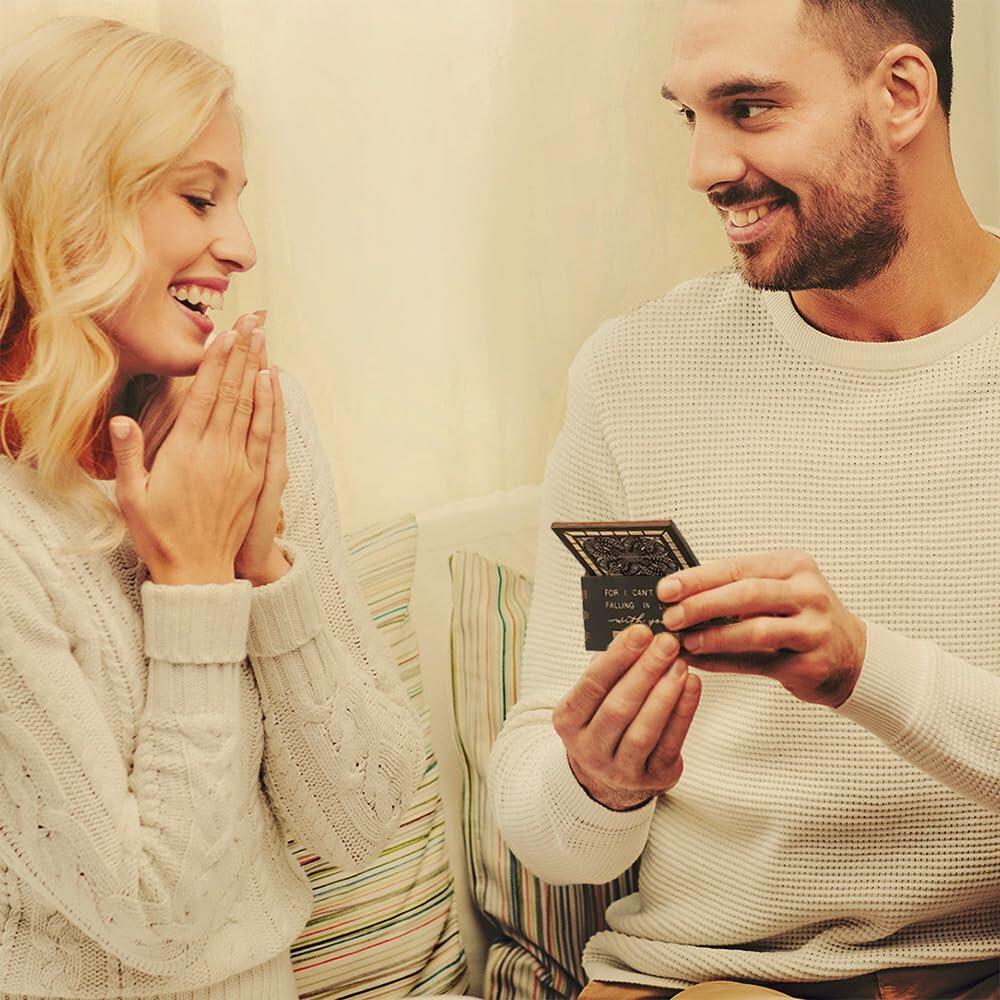 Sooharic "Can't Help Falling in Love" Wooden Music Box Gift for Her