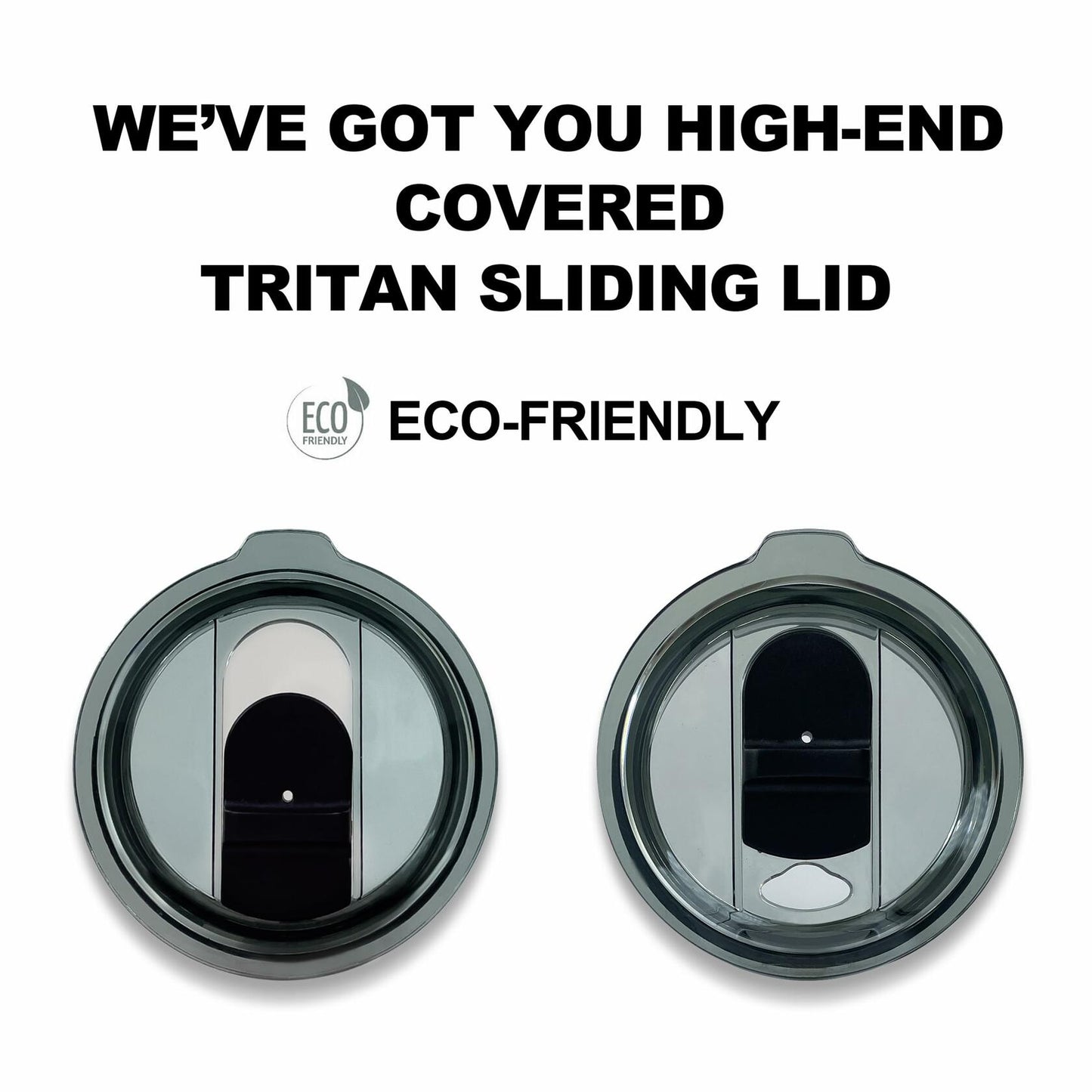 Berriyo 22oz Stainless Steel Insulated Coffee Mug w/ Handle & Sliding Lid Black