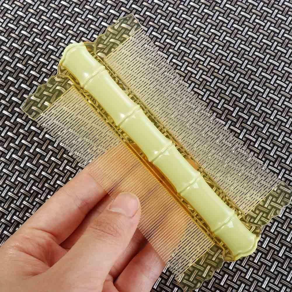 Green Double-Sided Anti-Static Hair Comb Fine Tooth with Handle Styling Tool