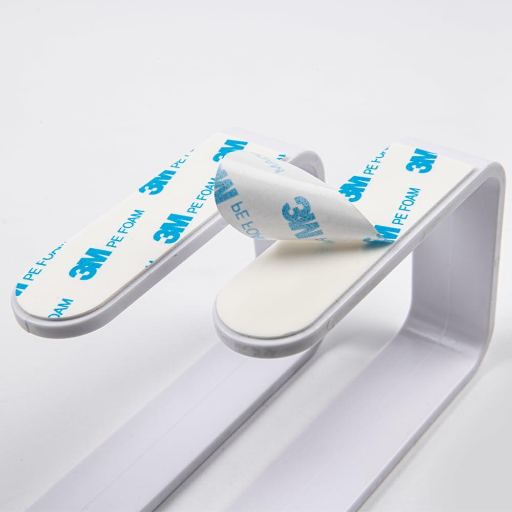 XBYZWM Plastic White Self Adhesive Curtain Holdbacks Drapery Tiebacks 2pcs