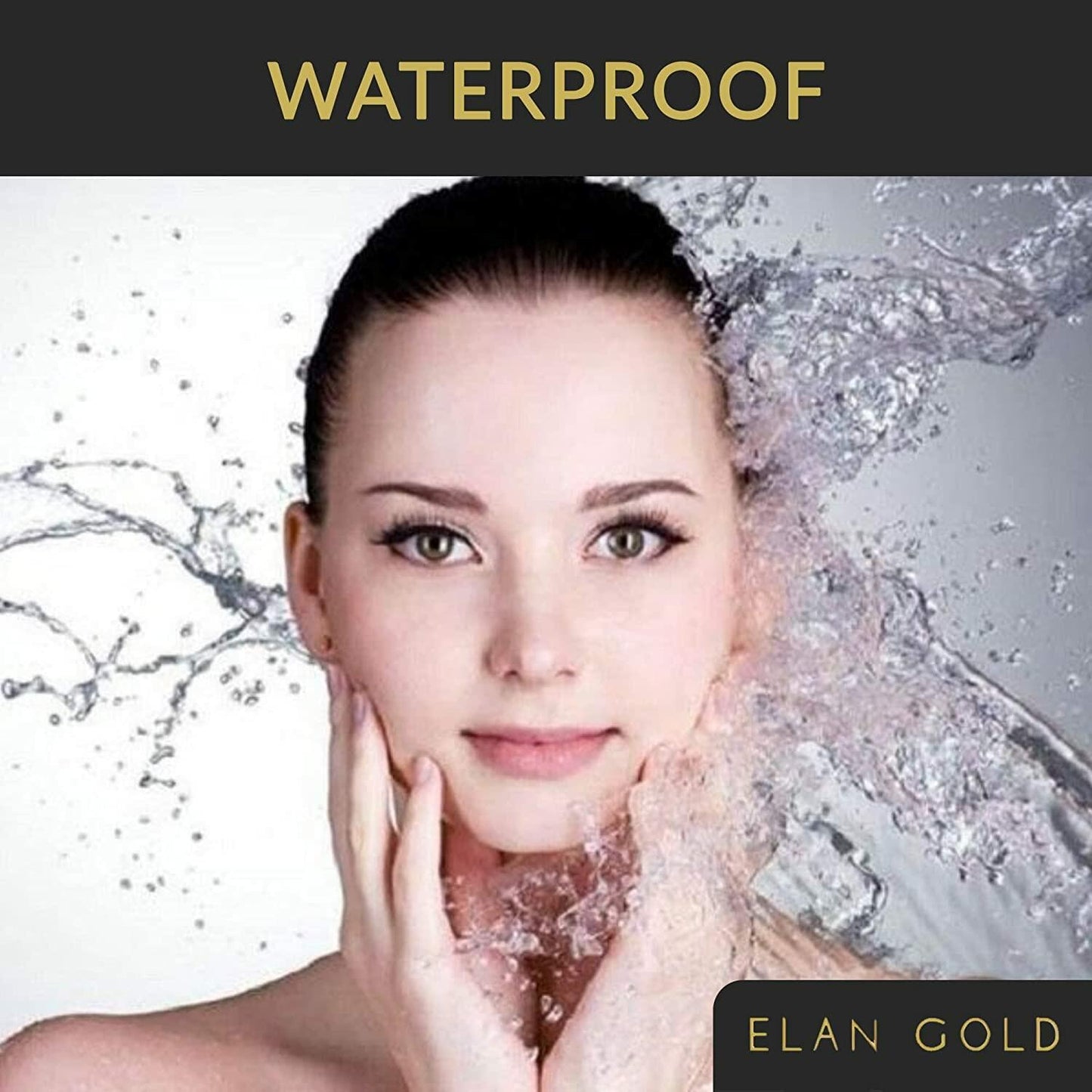 EGLD GOODLY Eyebrow Stamp Kit w/ Tweezer Waterproof Long-Lasting Nearly Black