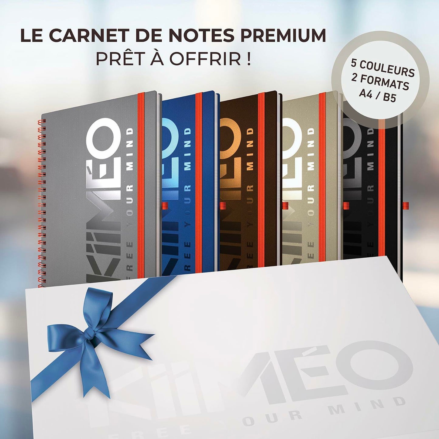 KIIMEO Premium Notebook B5 140 Pages 1 Erasable Page Felt-tip Pen Included