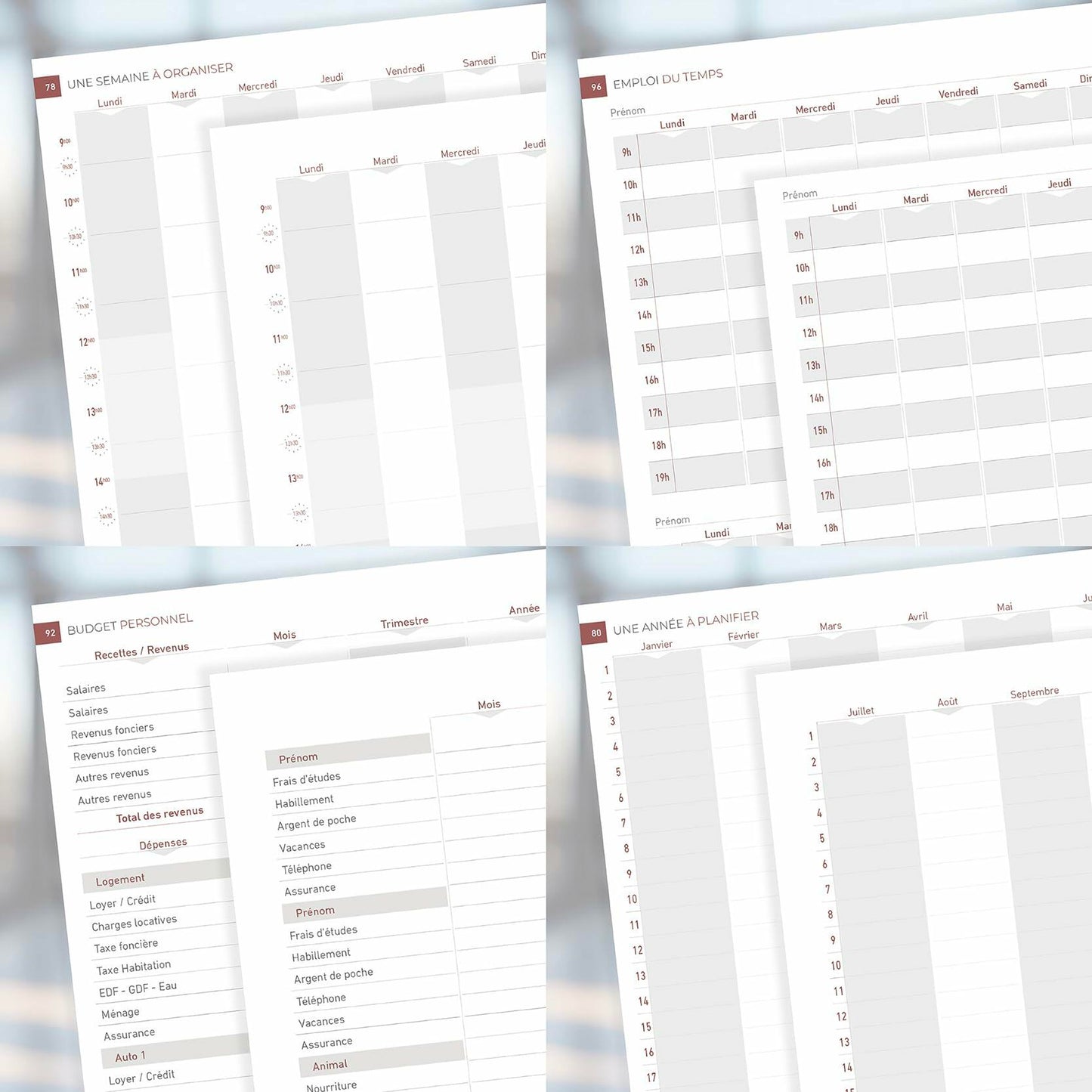 KIIMEO Premium Notebook B5 140 Pages 1 Erasable Page Felt-tip Pen Included