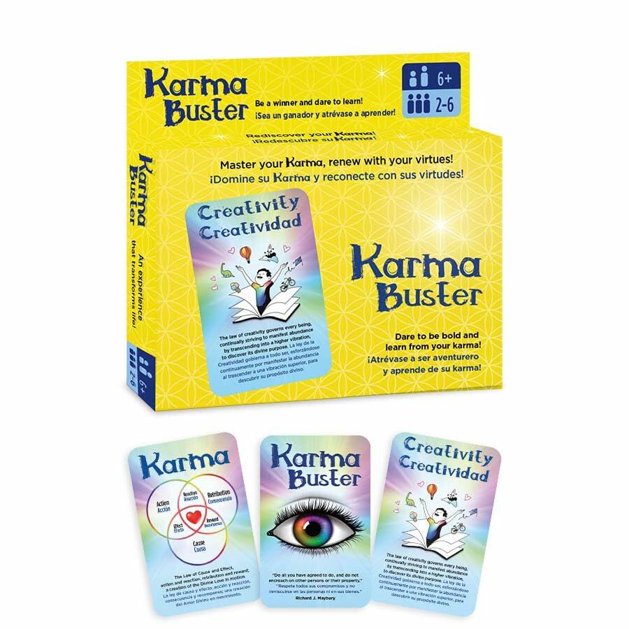 HULAHU Karma Buster Card Game Bilingual EN/SP Fun Skill Game 0.45lb