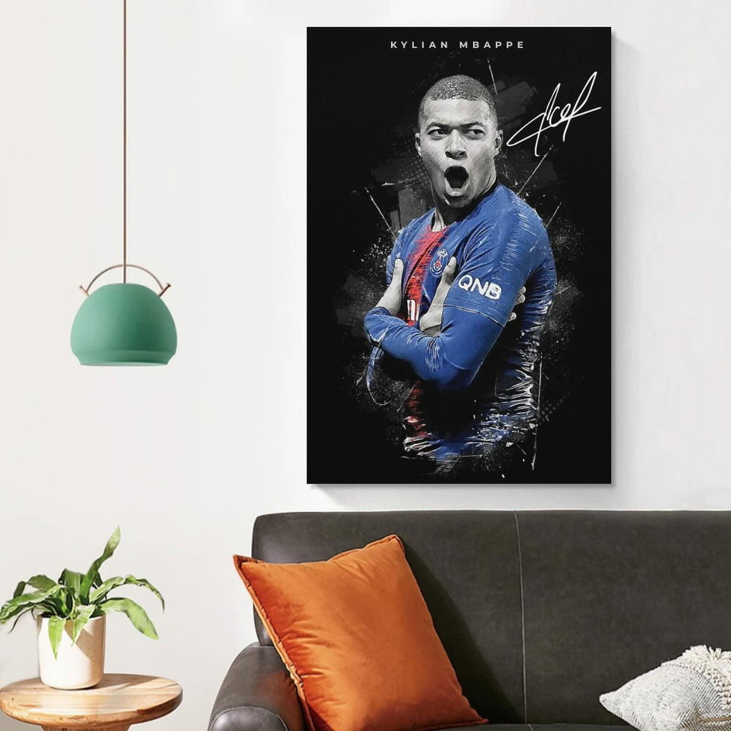 fhzang Kylian Mbappe Poster 1 Canvas Poster Unframed: 16x24 inches (40x60cm)