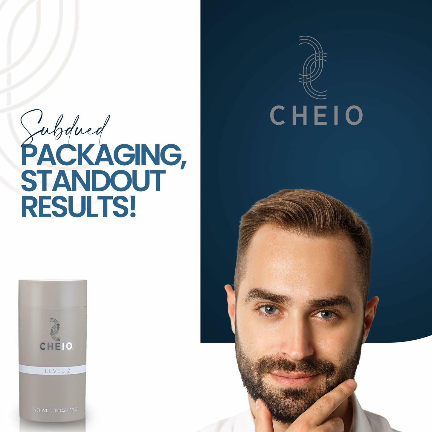 Cheio Hair Thickening Fibers 30g Level 2 Medium Brown Keratin Fibers