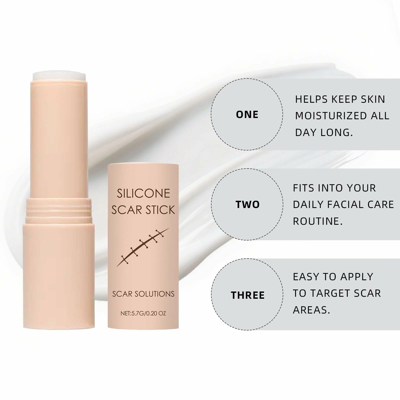 Generic 2PC Silicone Scar Stick 60% Silicone Face Body Moisturizing