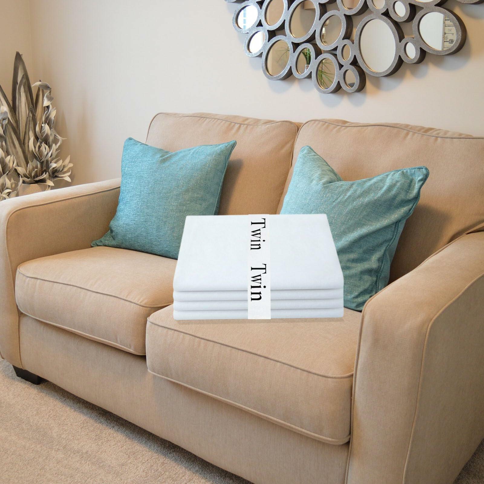 Yermivie 4 Pieces Bed Sheet Organizer Bands, Sheet Organizers and Storage Label