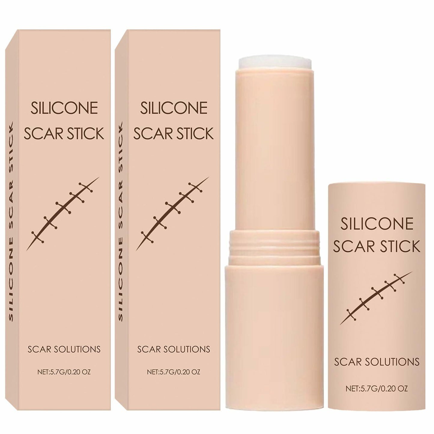 Generic 2PC Silicone Scar Stick 60% Silicone Face Body Moisturizing