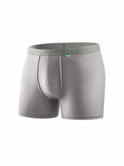 ZeaLogic Men’s Merino Wool Boxer Briefs Moisture Wicking Silver Gray