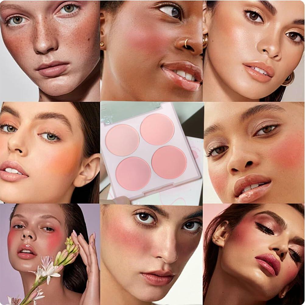 GUANTIAN 16-Color Naked Pink Eyeshadow Palette Blendable Long-Lasting Waterproof