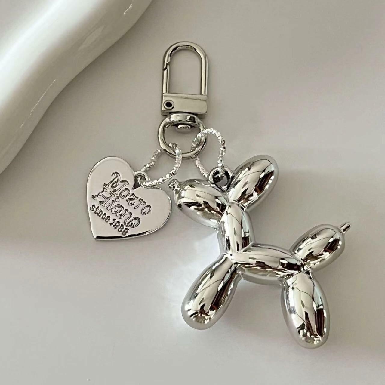 5PCS Balloon Dog Keychains Cute Key Chain Accessories for Women Multi-Color