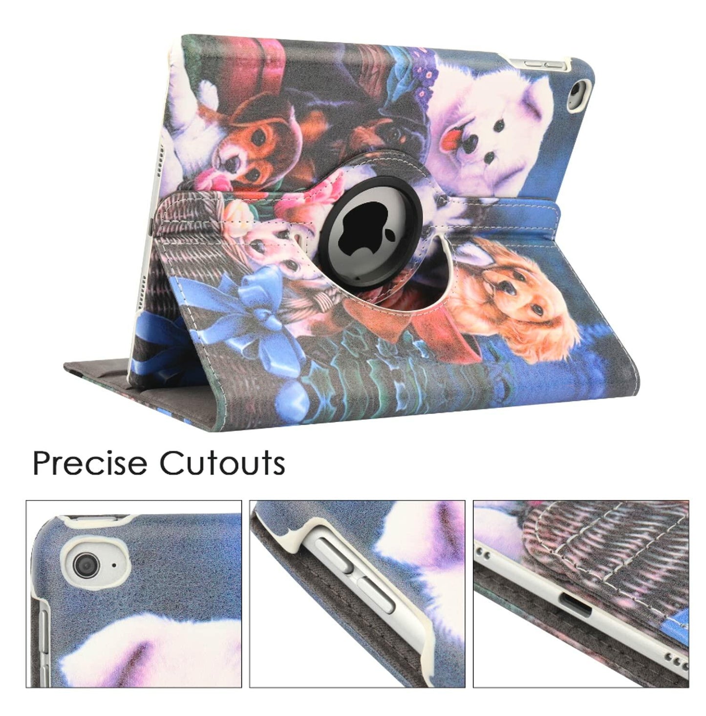 iPad 11" 1st Gen 2018 Case A1980/A2013/A1934/A1979 360° Rotating Dog Cover