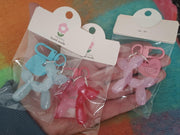 QIKAIDE 3-Pack Jelly Balloon Dog Keychain for Women Handbag & Car Keys